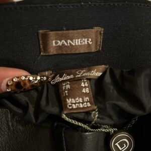 Danier Black Leather Pants